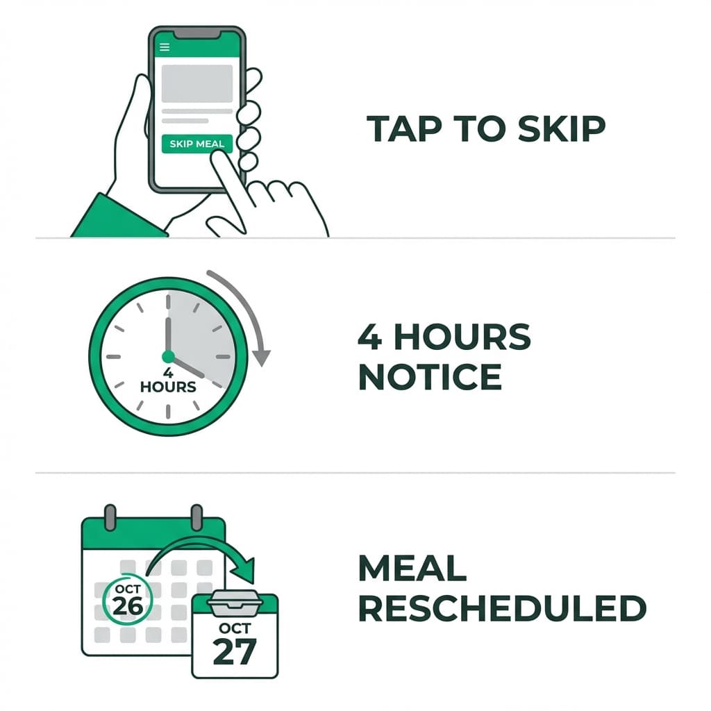 How Meal Skip Works Illustration