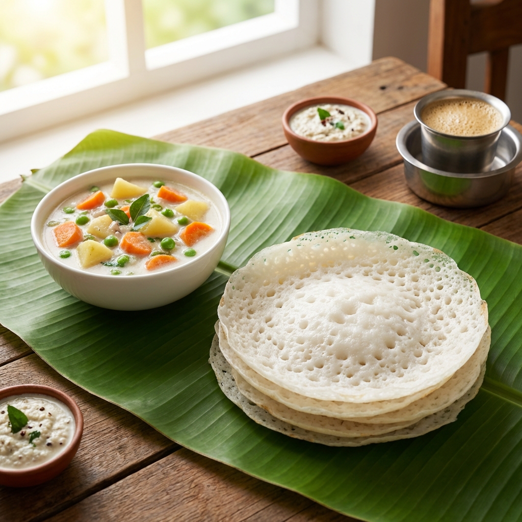 Velleyappam, Vegetable Curry